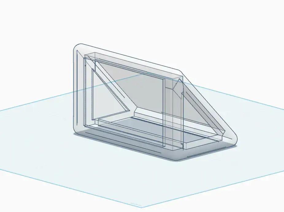 Erste 3D-Modellzeichnung des gukii-Gehäuses